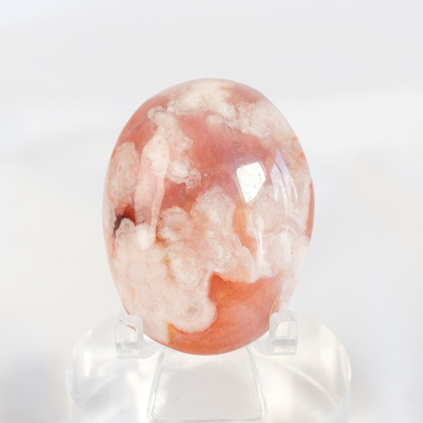 Carnelian Flower Agate Palmstone