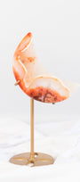 Carnelian Moon on Stand