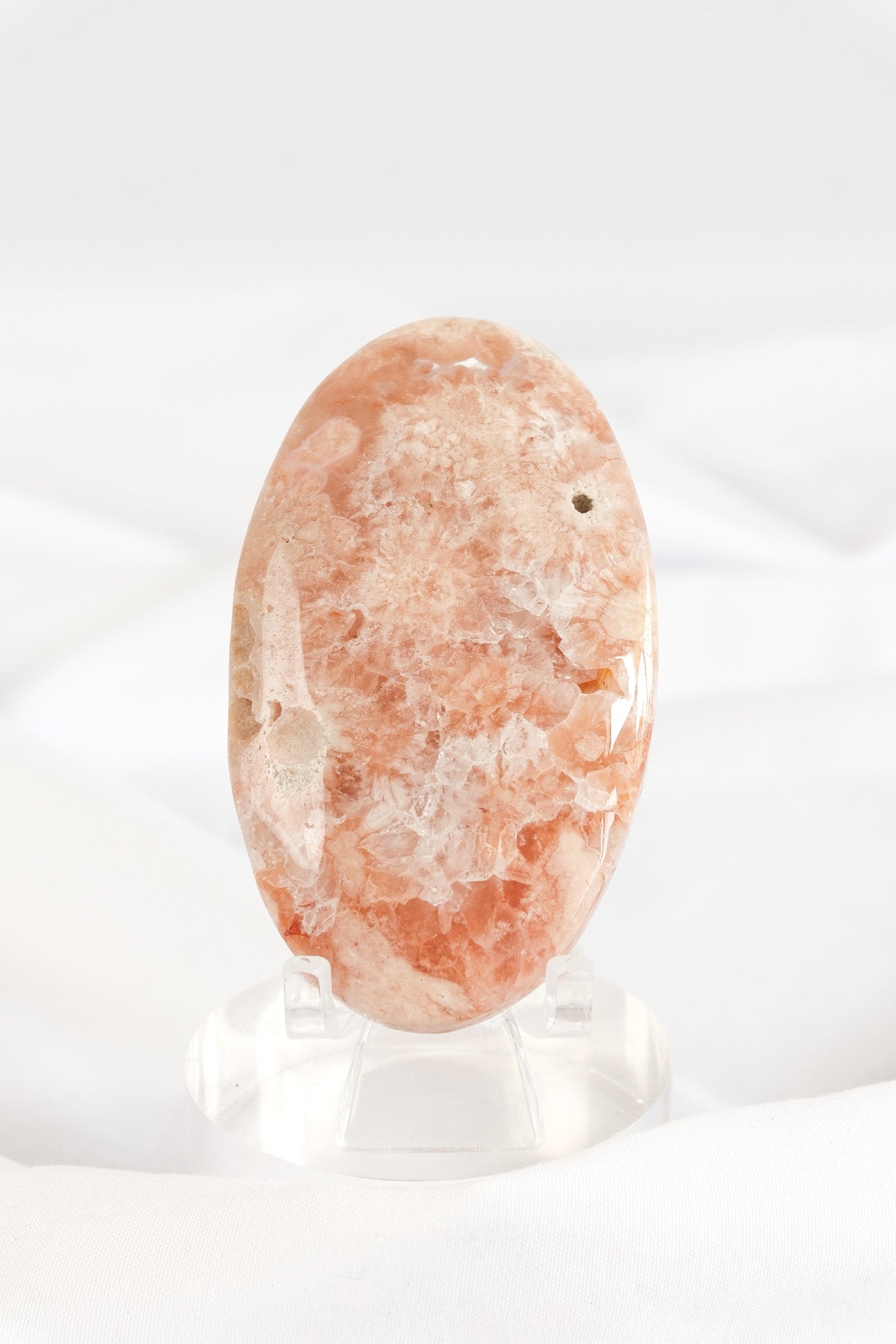 Flower Agate Palmstone