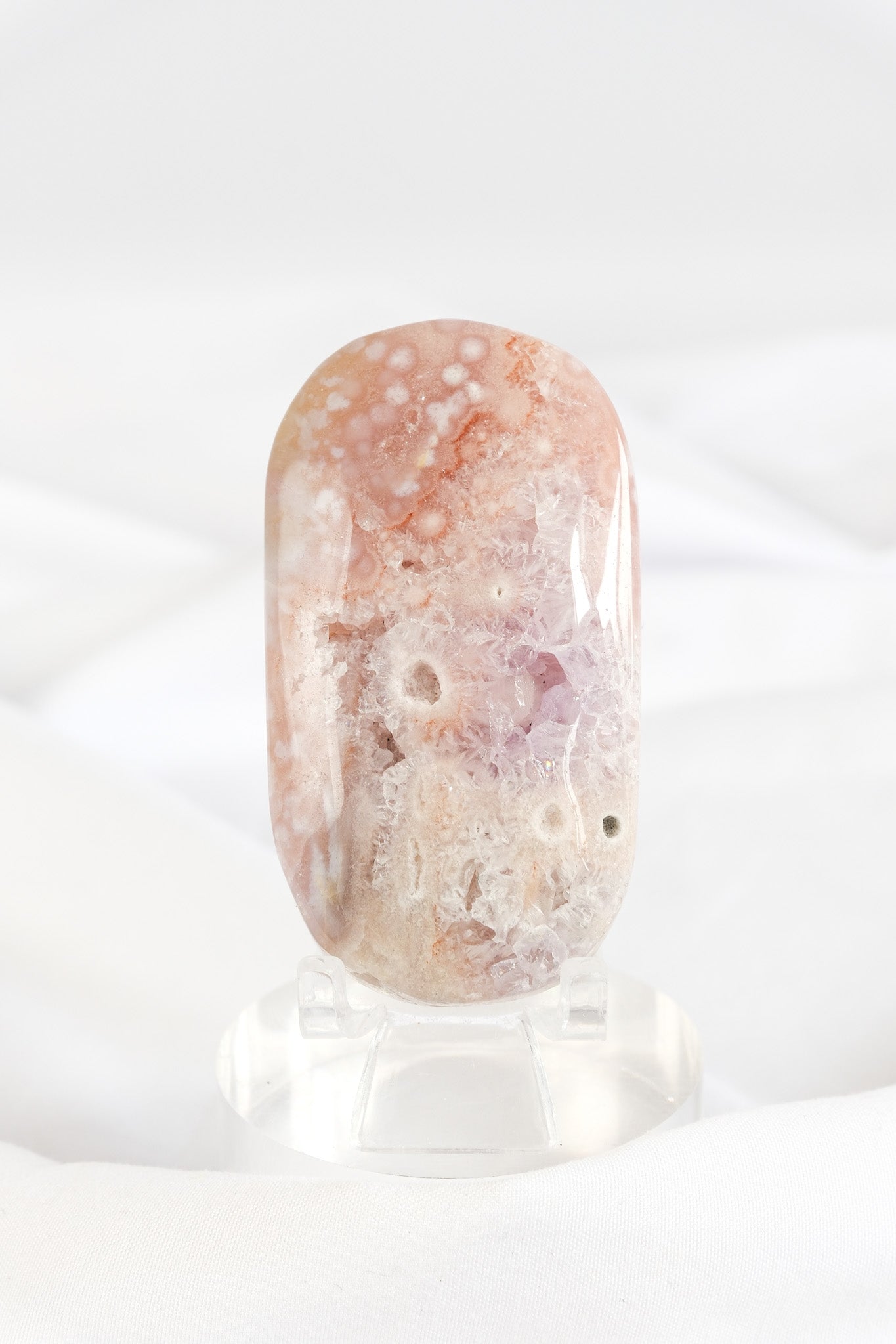 Flower Agate Palmstone