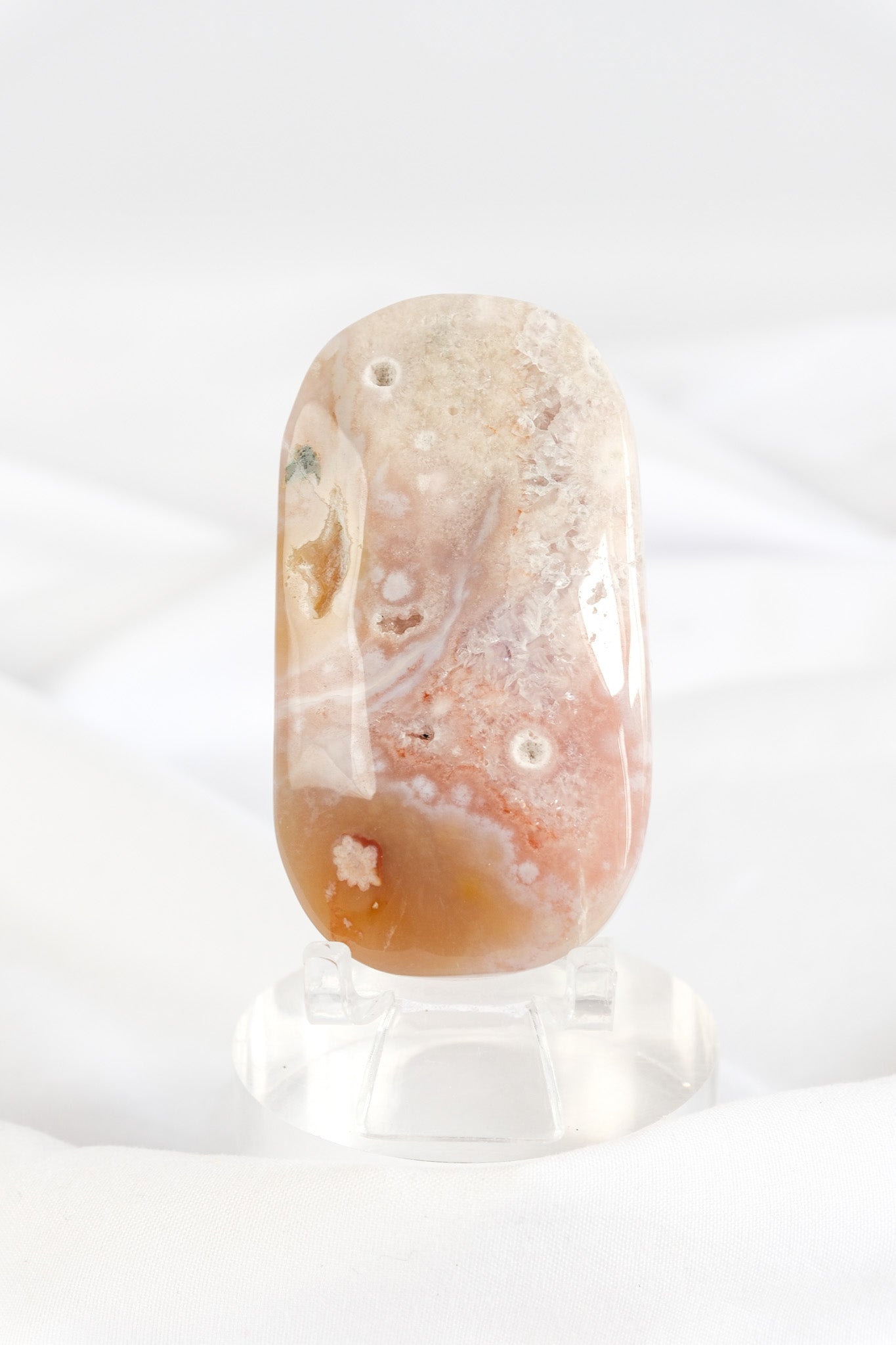 Flower Agate Palmstone