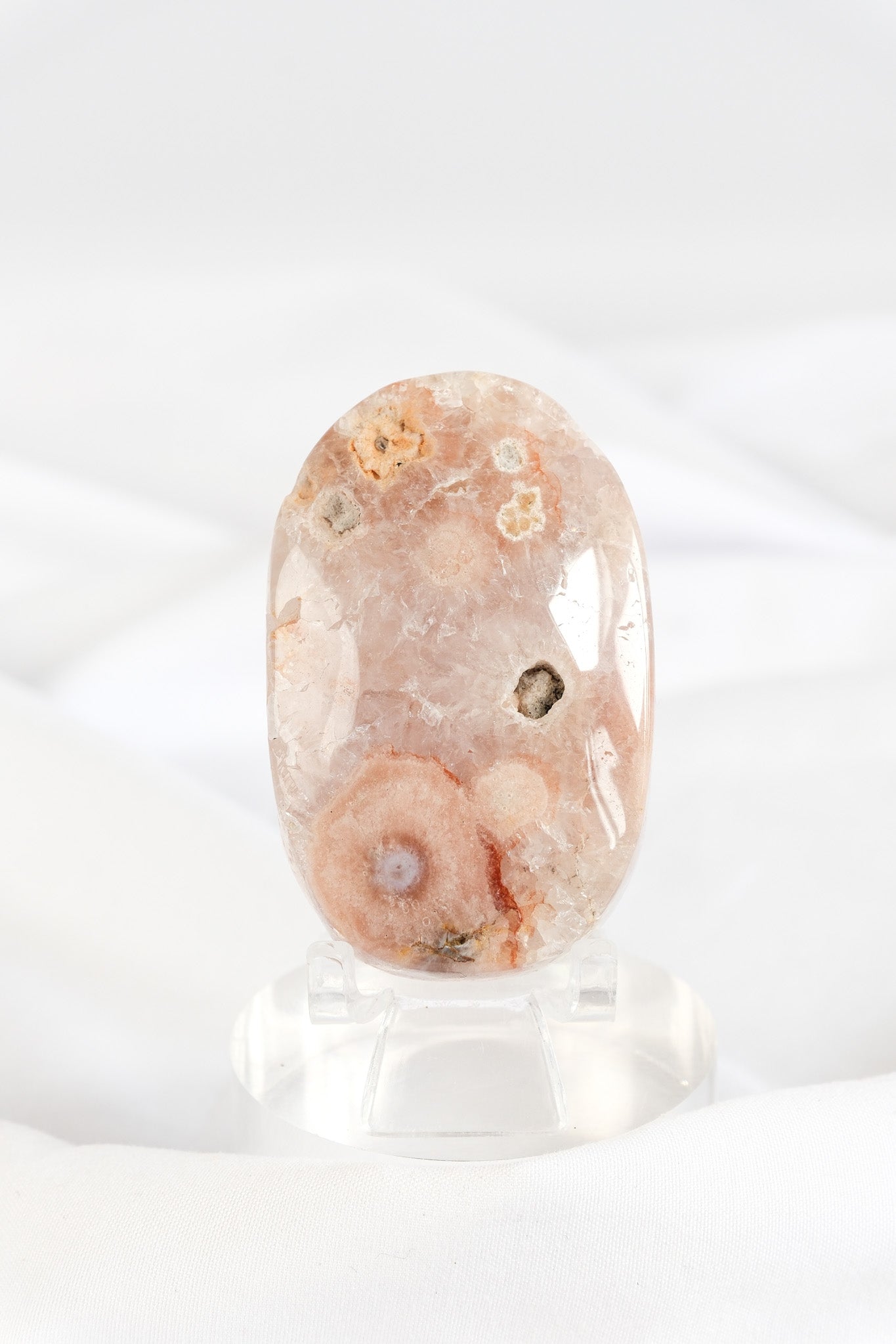 Flower Agate Palmstone