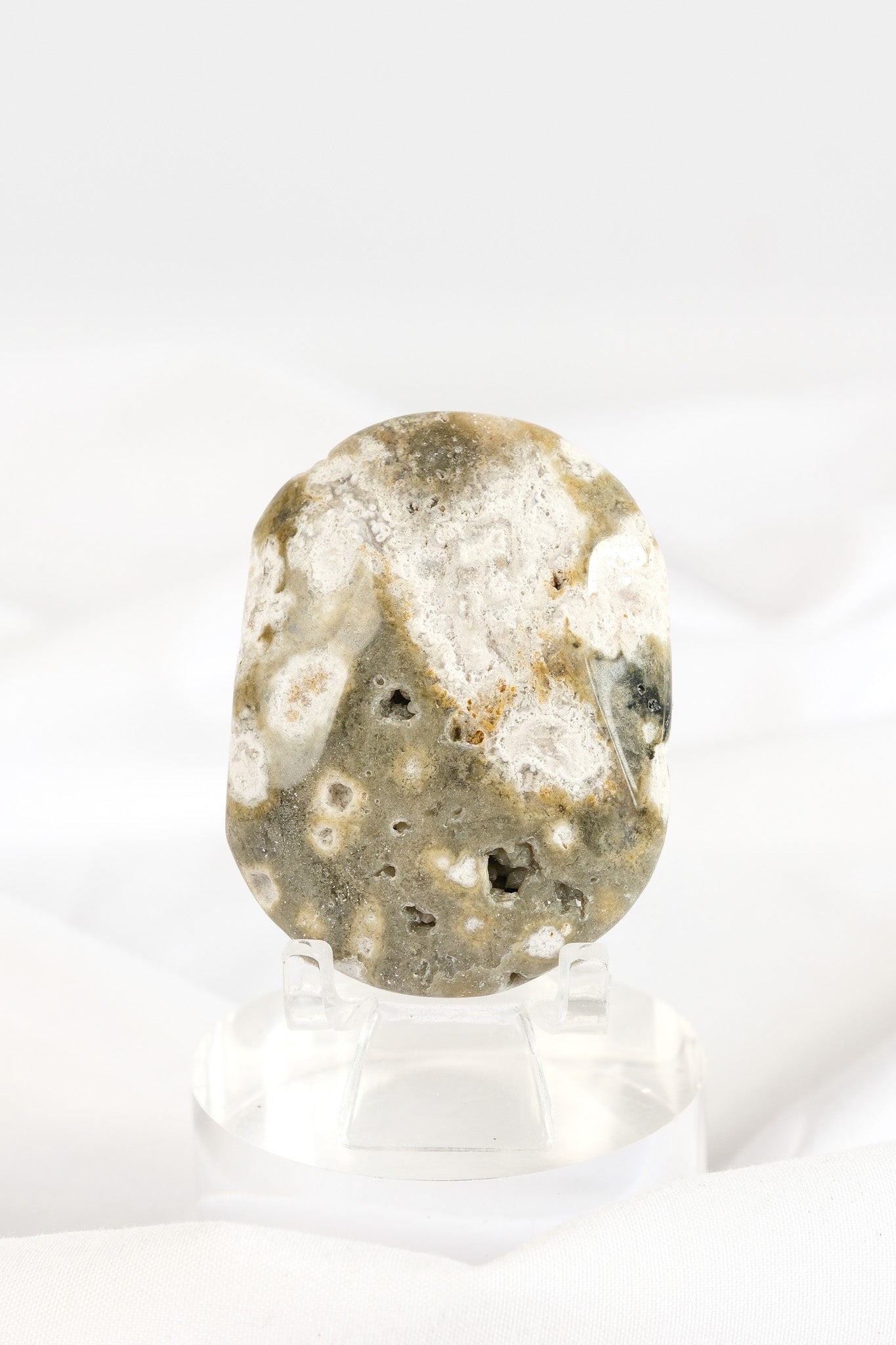 Orbicular Sea Jasper Palmstone *misfit*