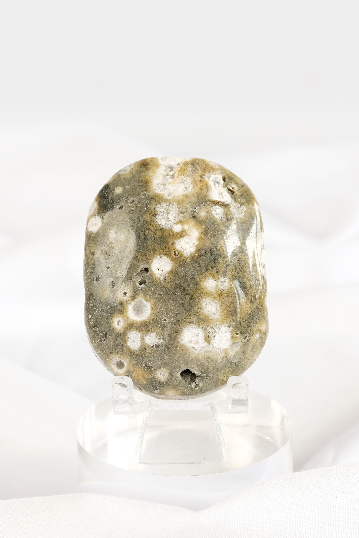 Orbicular Sea Jasper Palmstone *misfit*