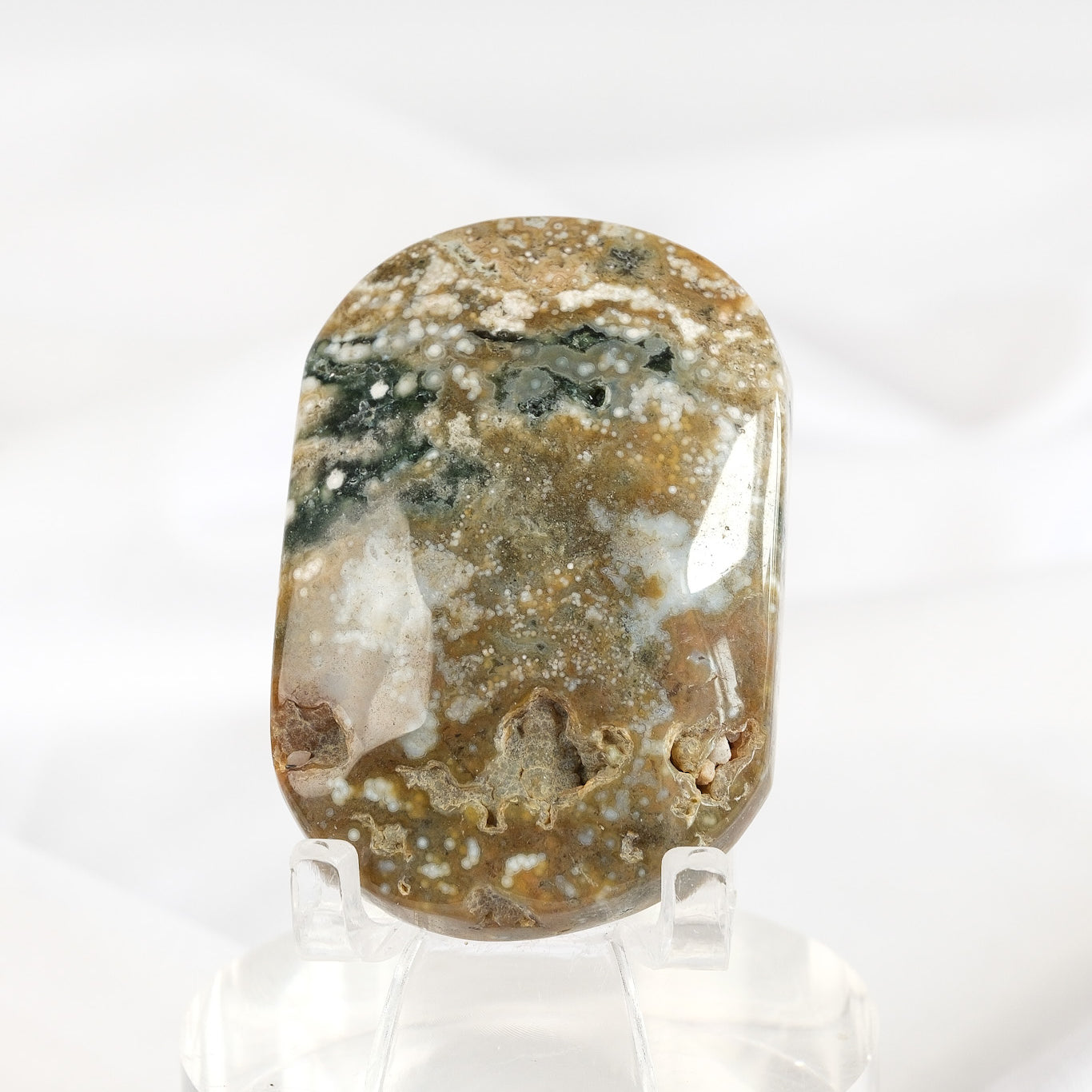 Orbicular Sea Jasper Palmstone *misfit*