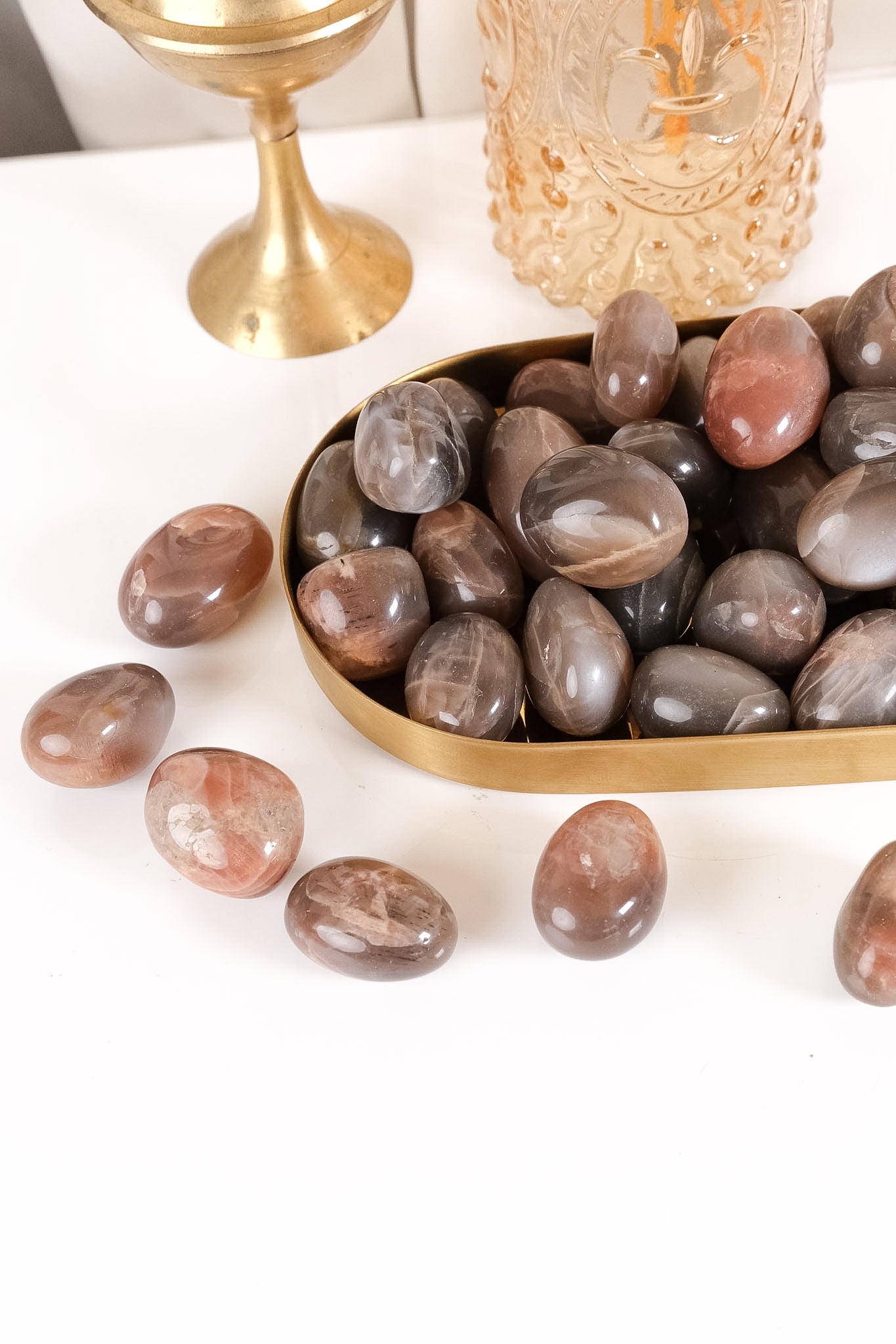 Black Moonstone Tumble