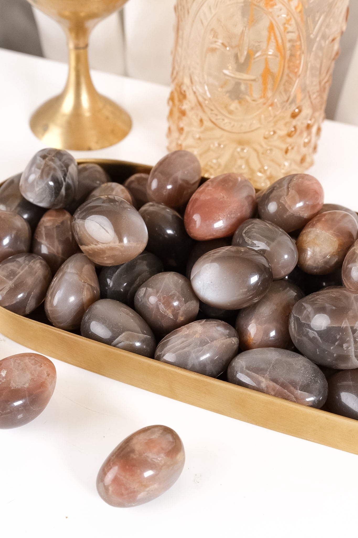 Black Moonstone Tumble