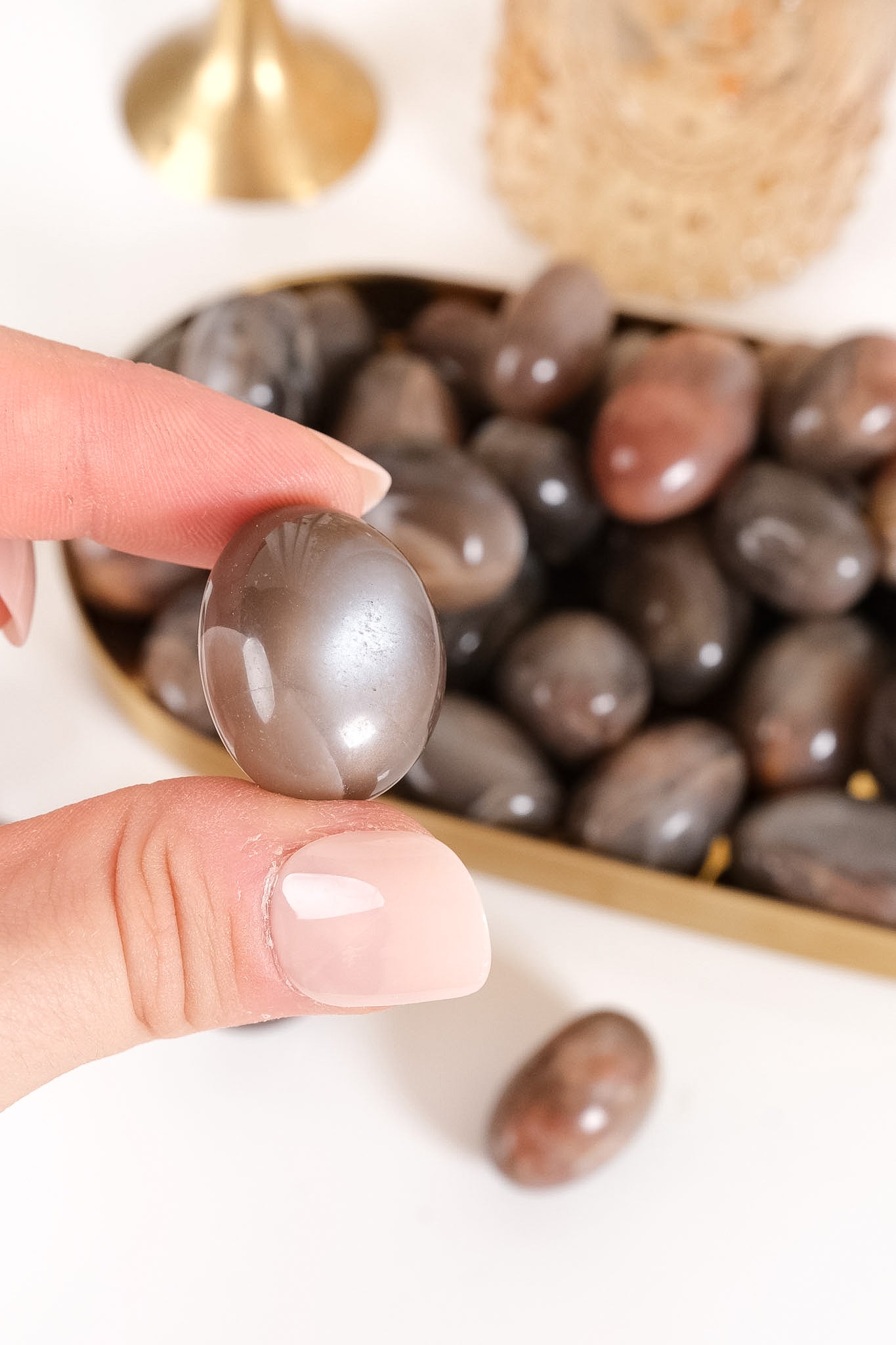 Black Moonstone Tumble