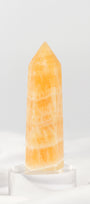 Orange Calcite Tower - Misfit (chipped tip)