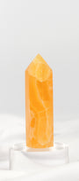 Orange Calcite Tower - Misfit (chipped tip)