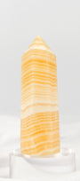 Orange Calcite Tower - Misfit (chipped tip)