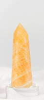 Orange Calcite Tower - Misfit (chipped tip)