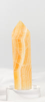 Orange Calcite Tower - Misfit (chipped tip)