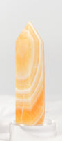 Orange Calcite Tower - Misfit (chipped tip)