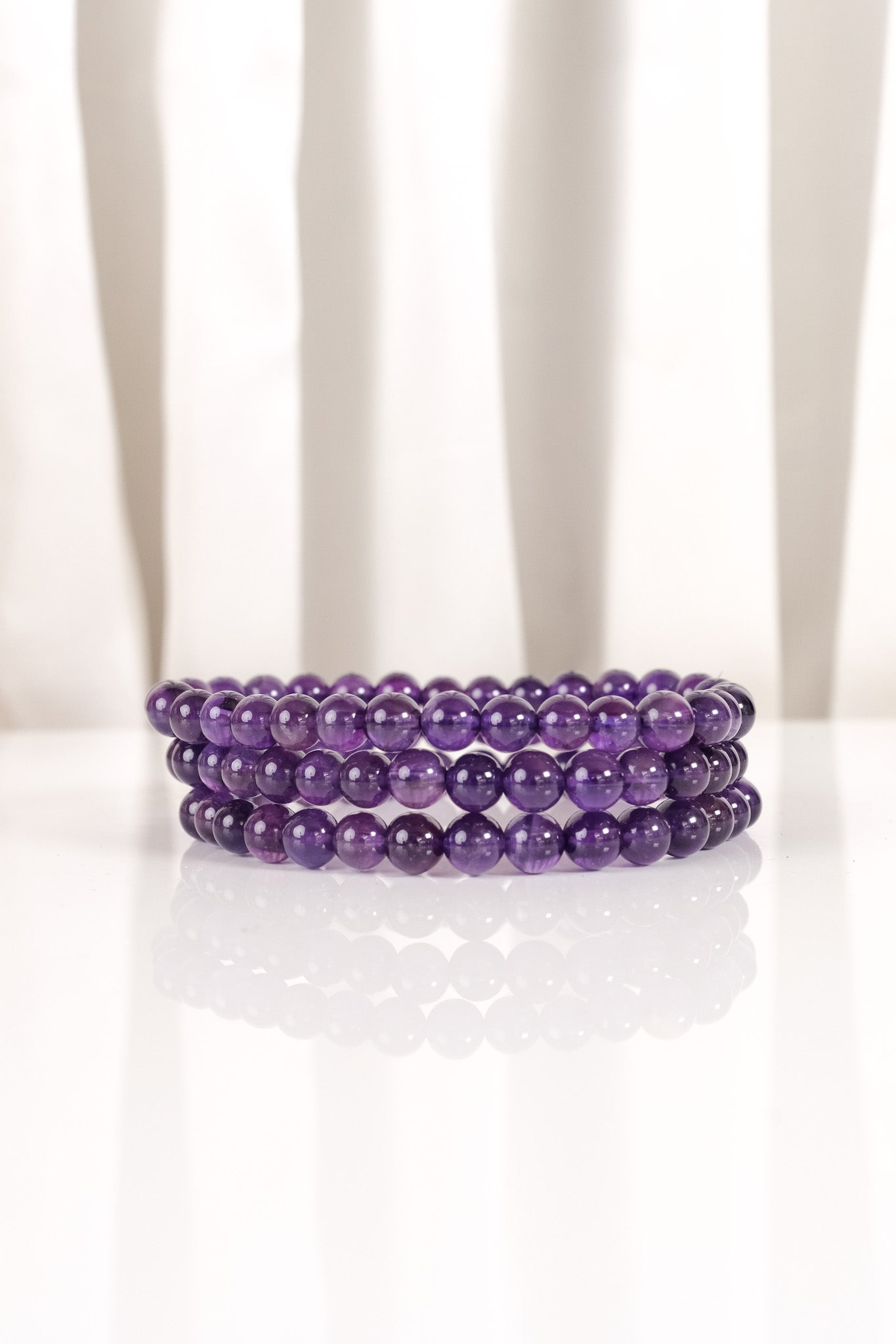 6mm Amethyst Bracelet