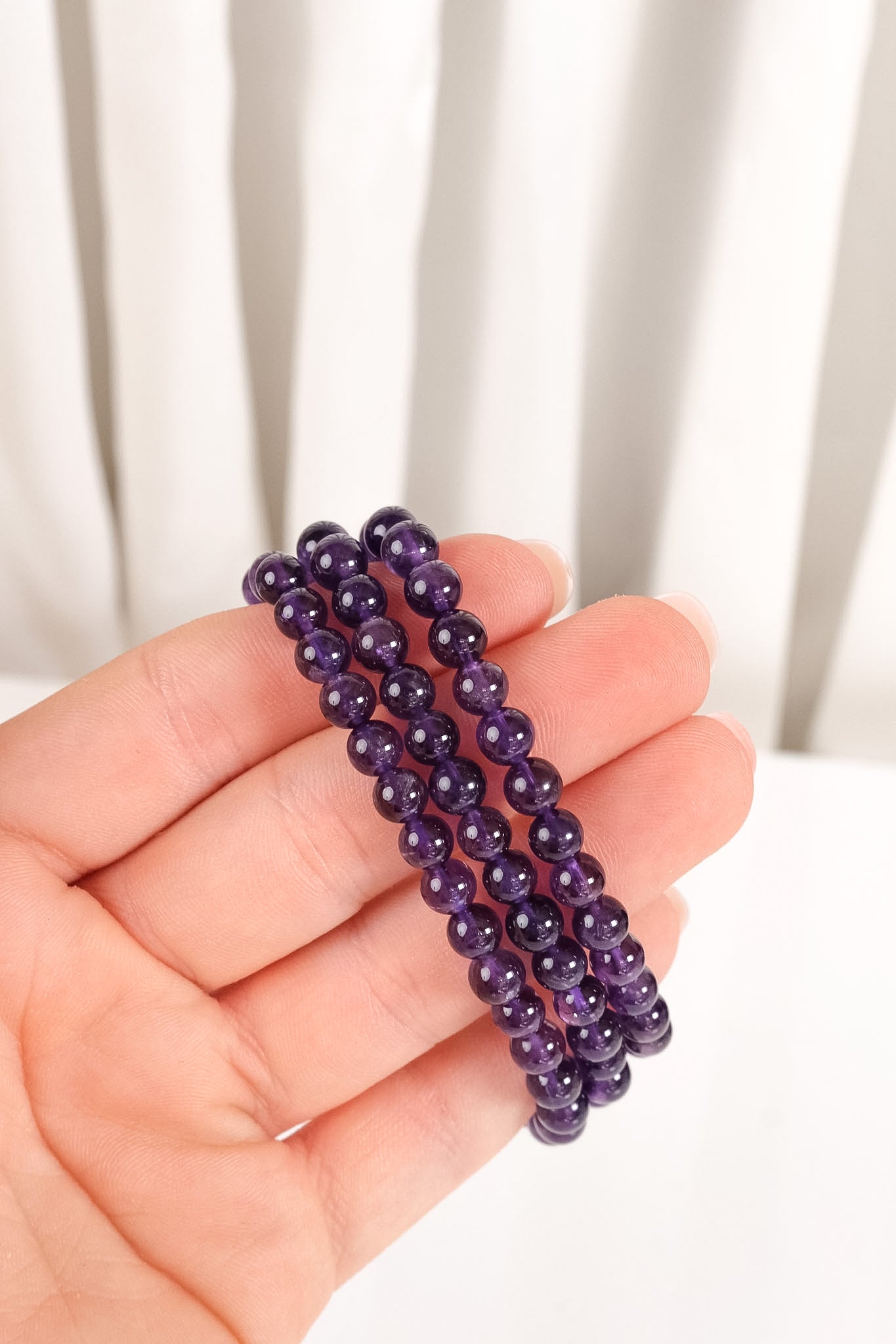6mm Amethyst Bracelet