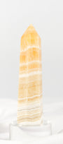 Orange Calcite Tower - Misfit (chipped tip)