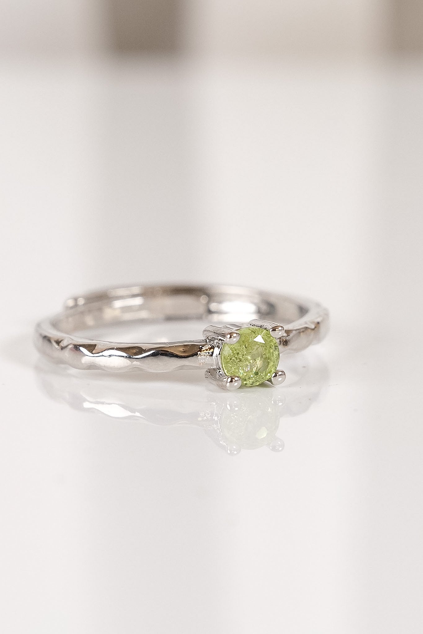 Adjustable Epidote Ring *plated