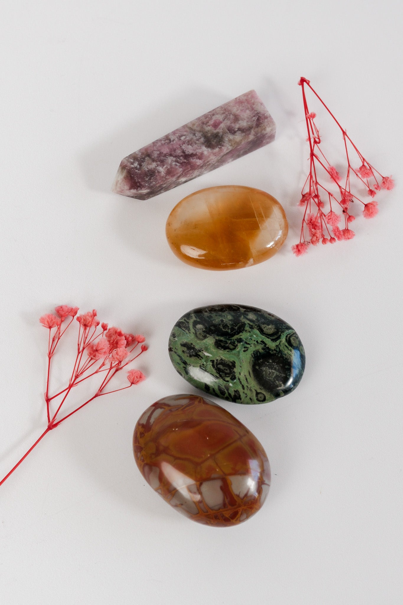 Pink Tourmaline Tower & Intuitively Chosen Palmstone