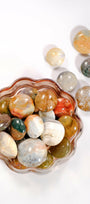 Ocean Jasper Button Healing Crystal.