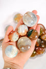 Ocean Jasper Button Healing Crystal.