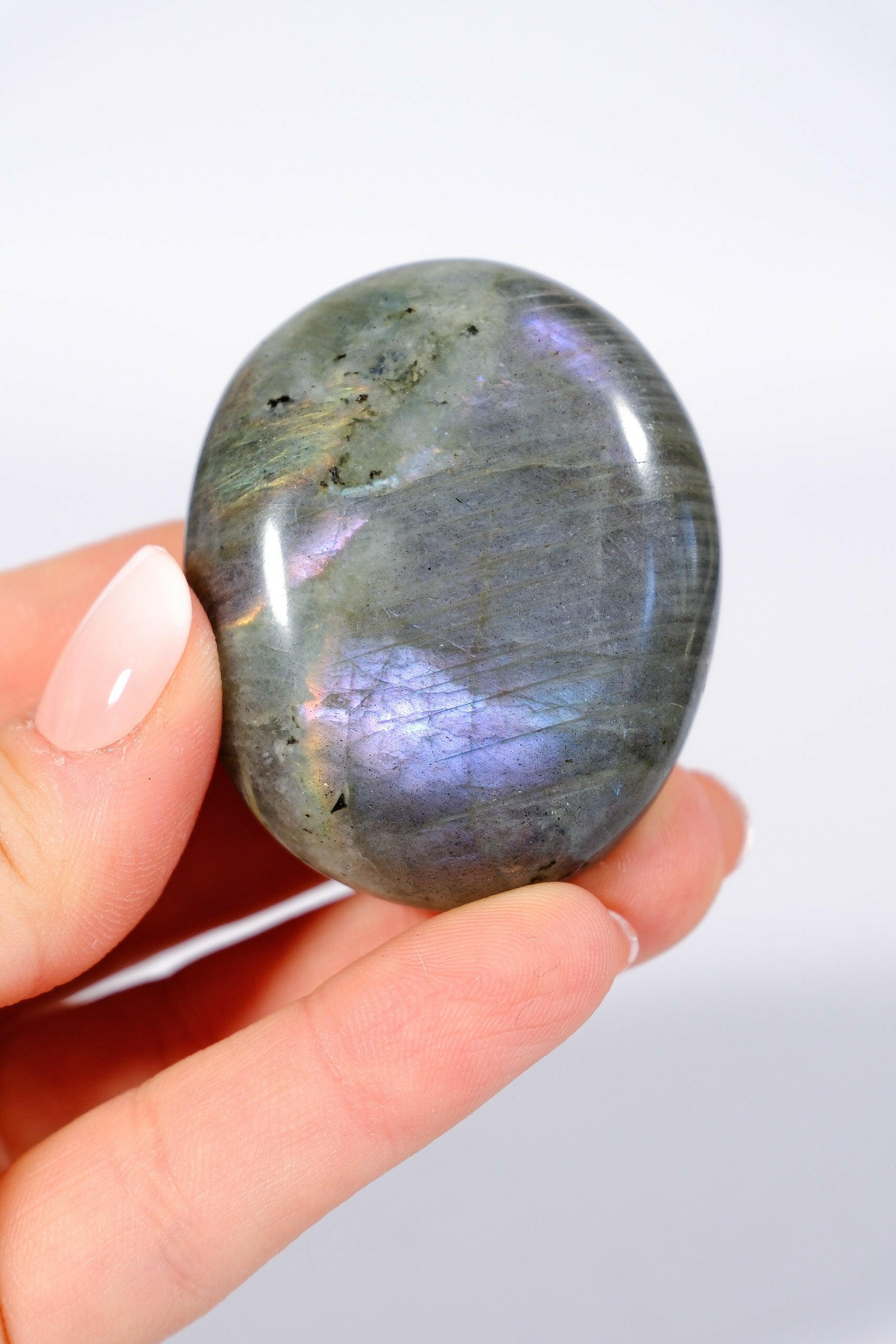 Labradorite Palmstone Healing Crystal.