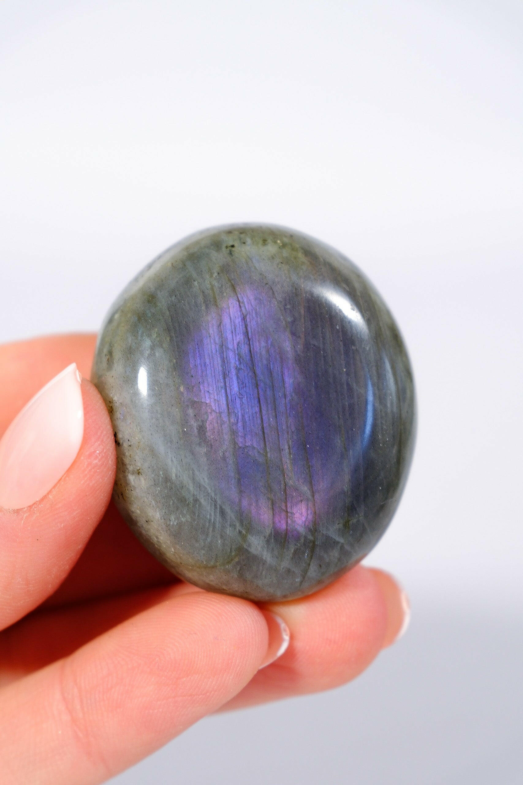 Labradorite Palmstone Healing Crystal.
