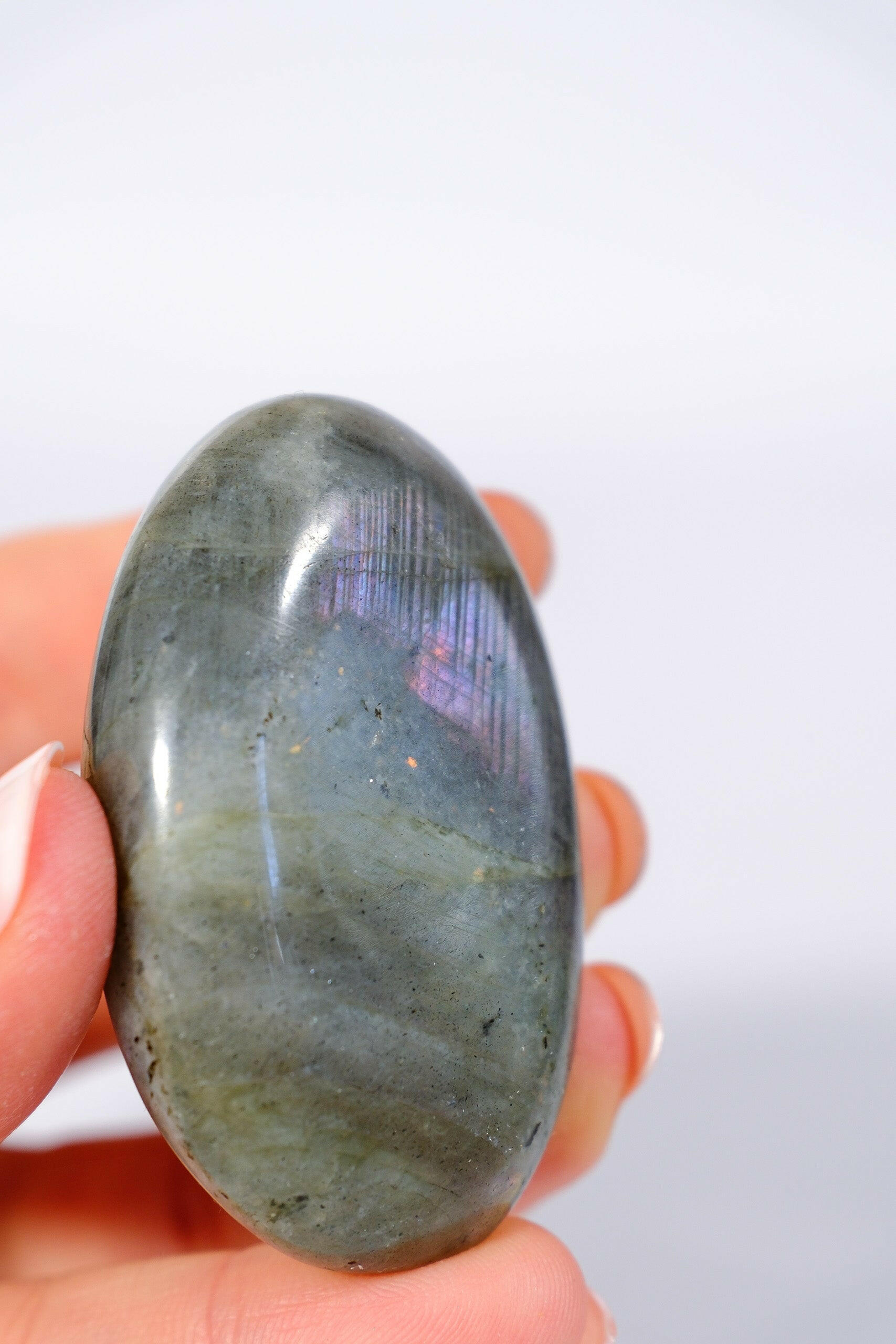 Labradorite Palmstone Healing Crystal.