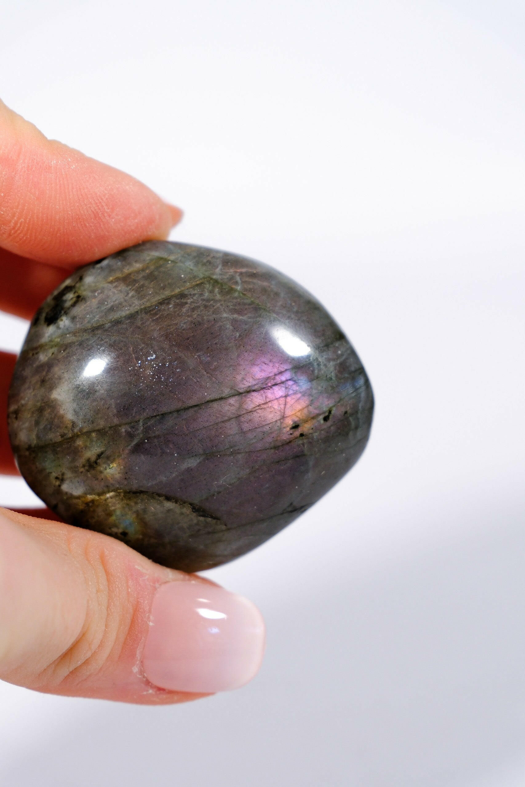 Labradorite Palmstone Healing Crystal.