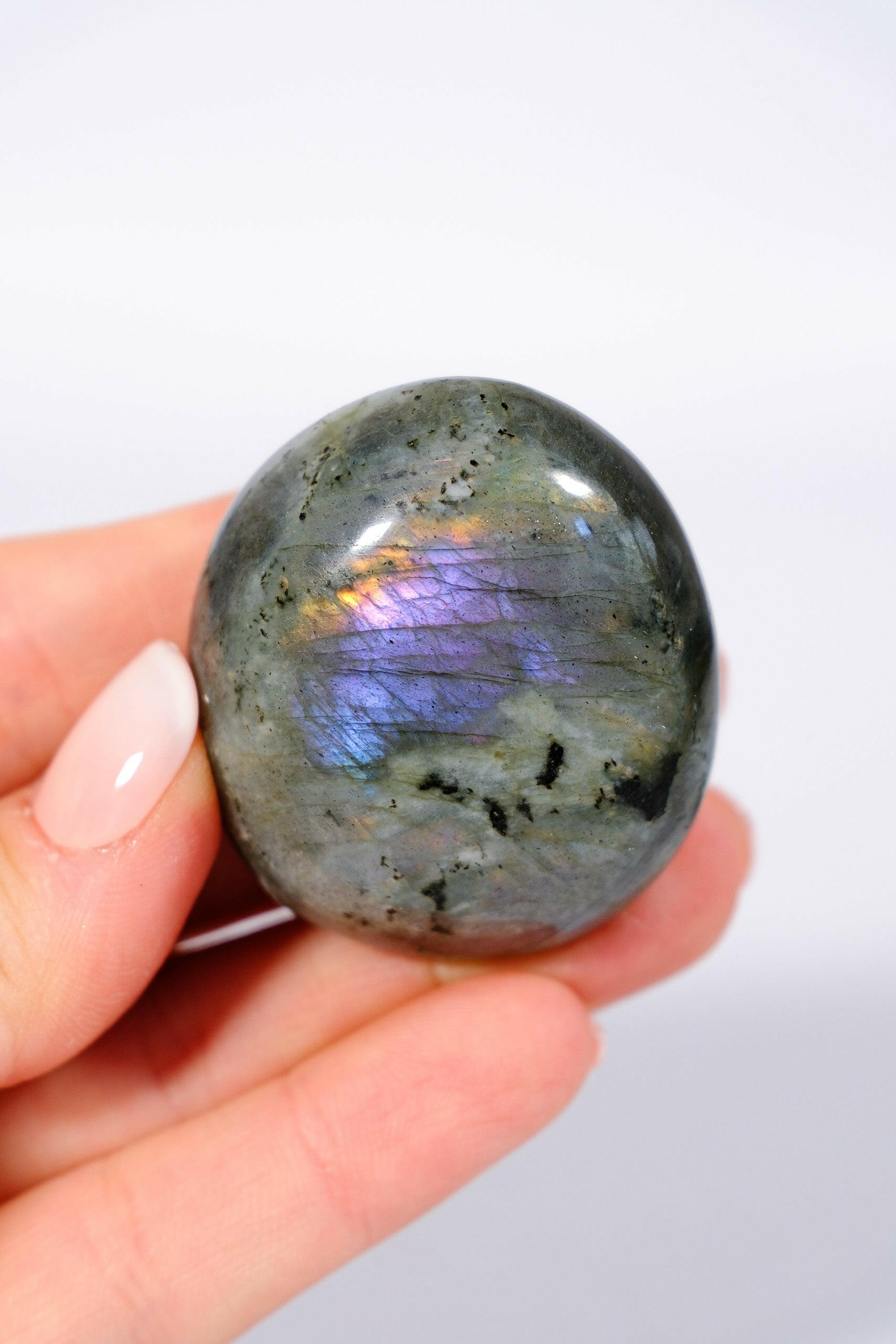 Labradorite Palmstone Healing Crystal.