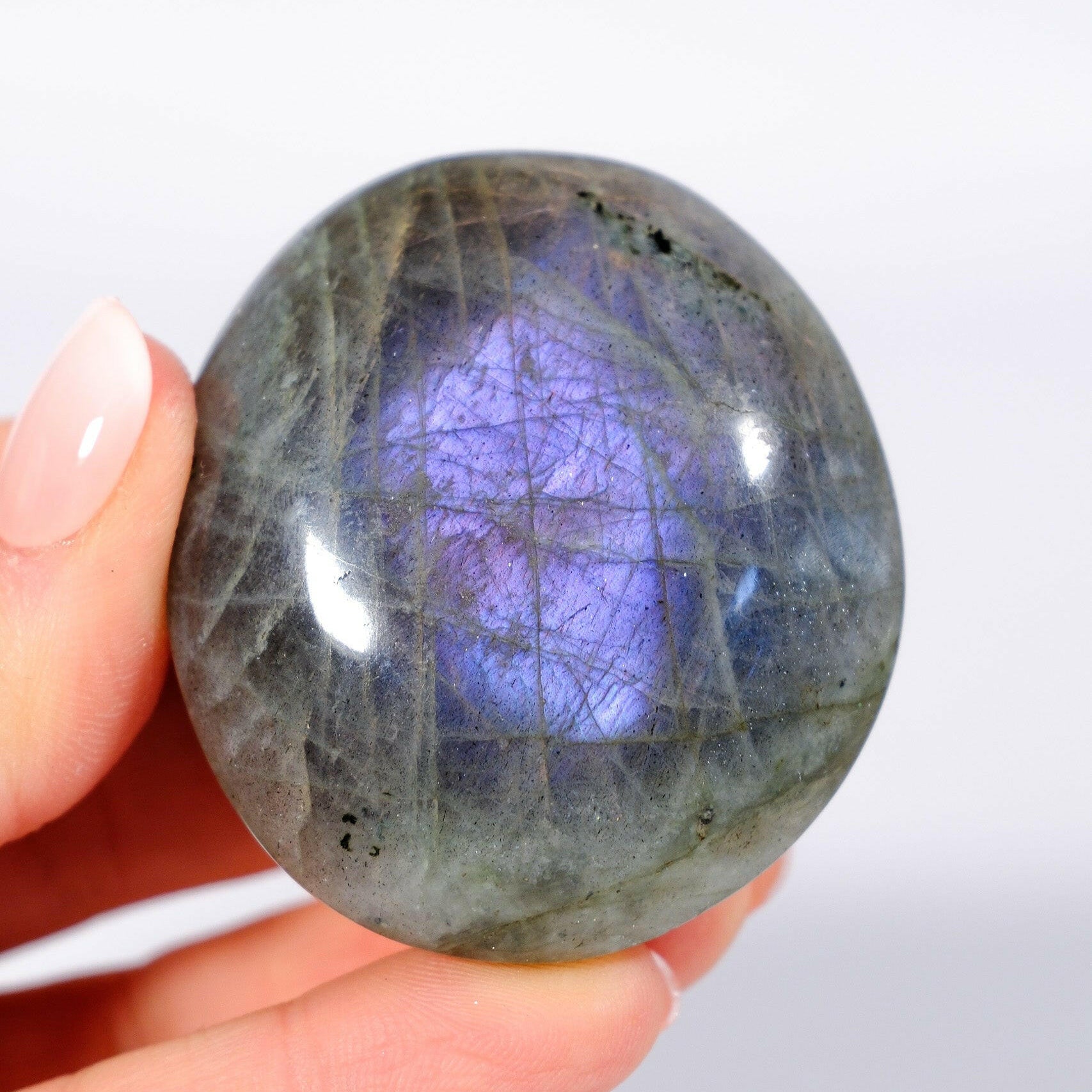 Labradorite Palmstone Healing Crystal.
