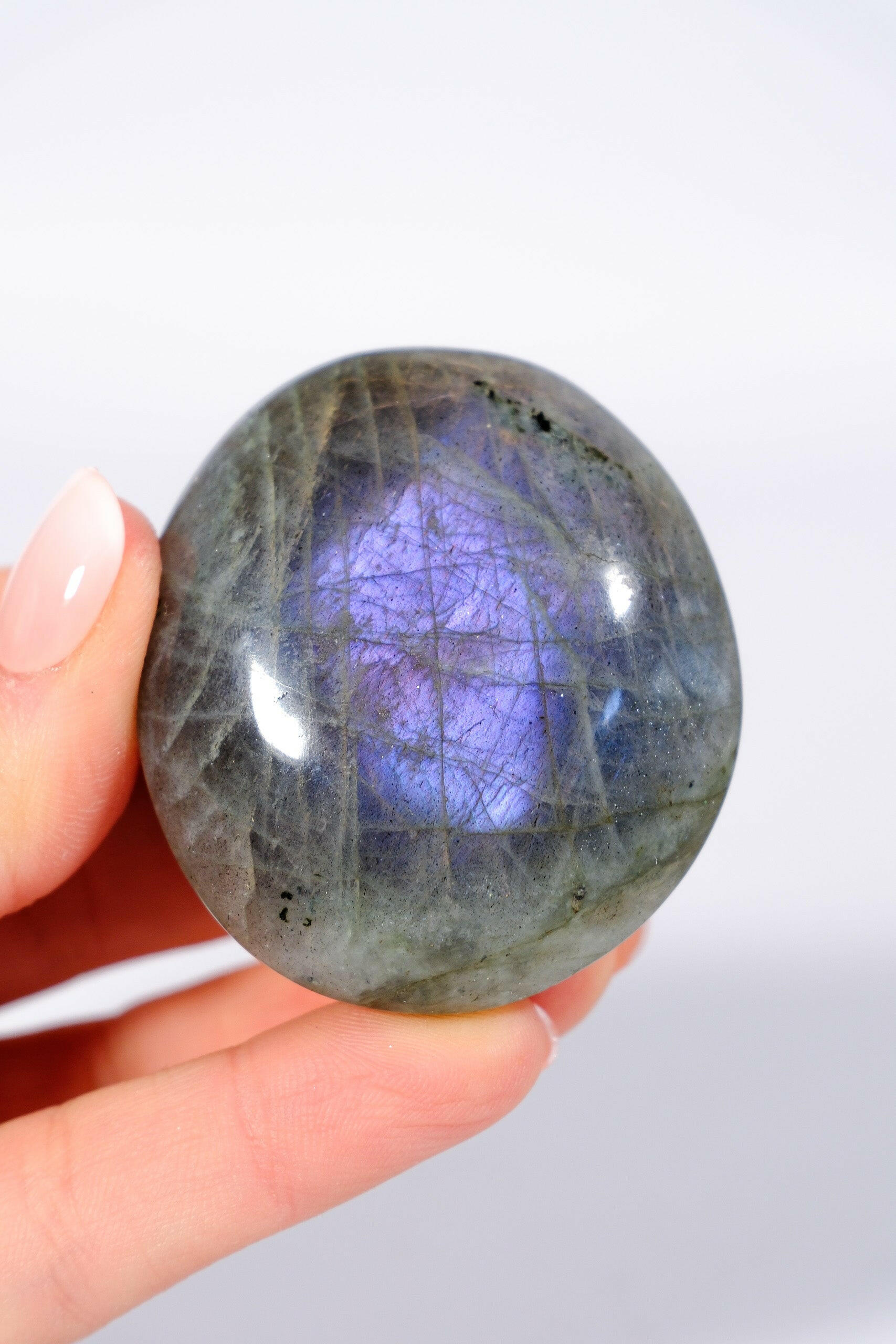 Labradorite Palmstone Healing Crystal.