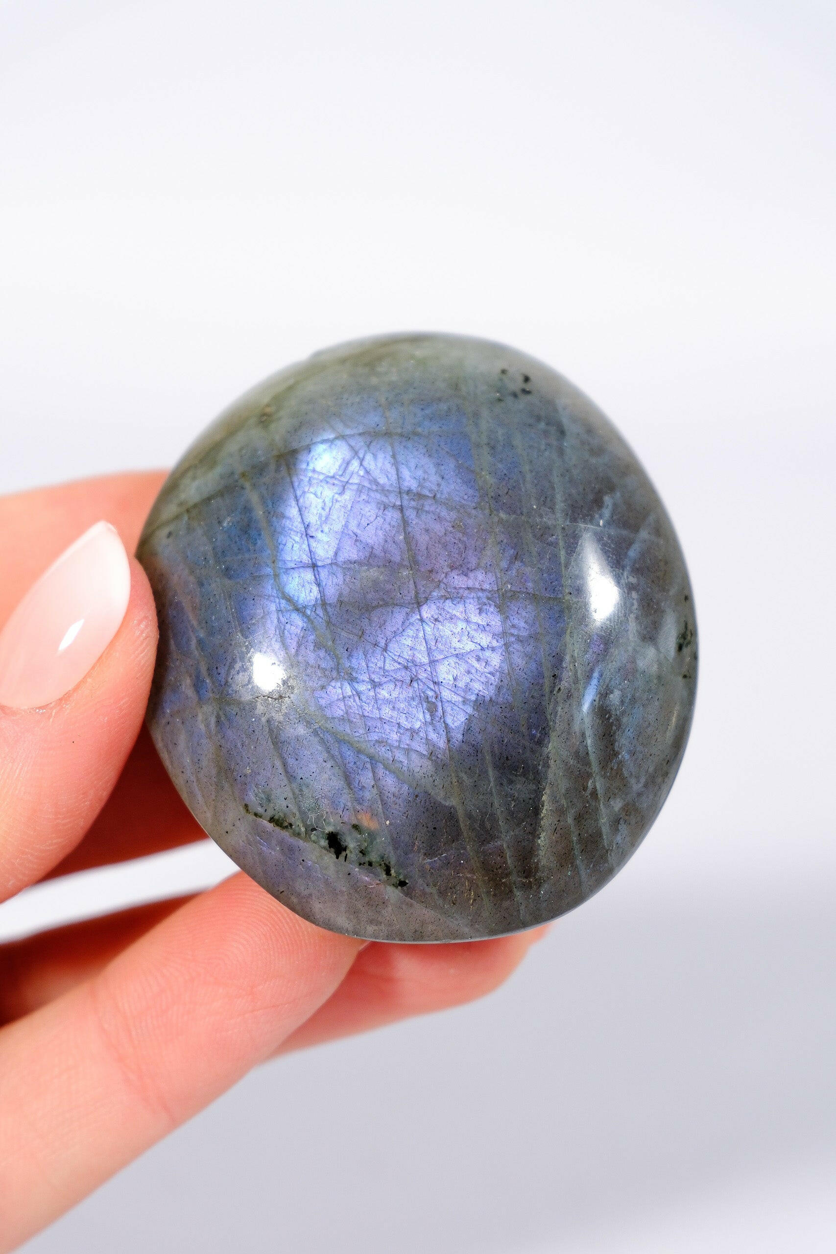 Labradorite Palmstone Healing Crystal.