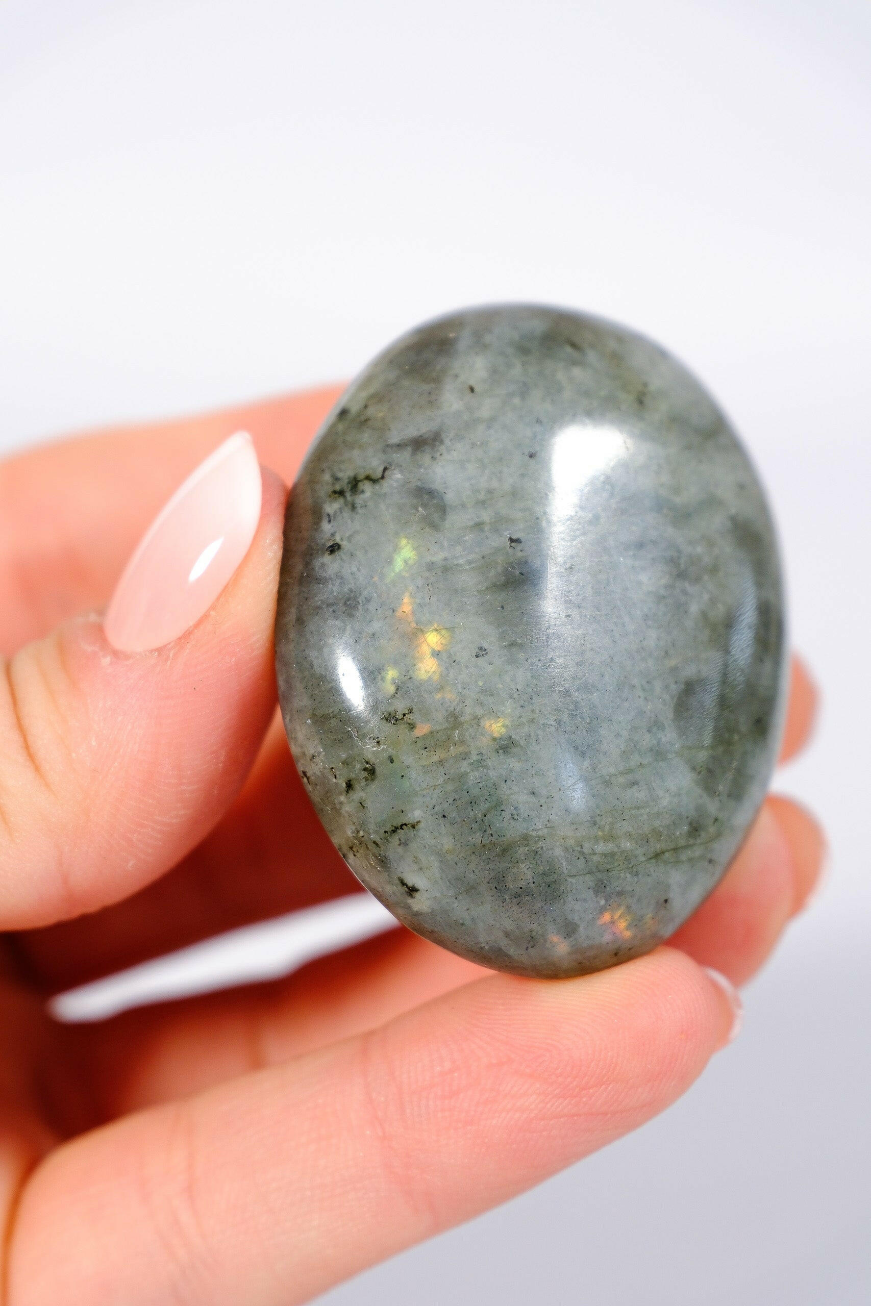 Labradorite Palmstone Healing Crystal.