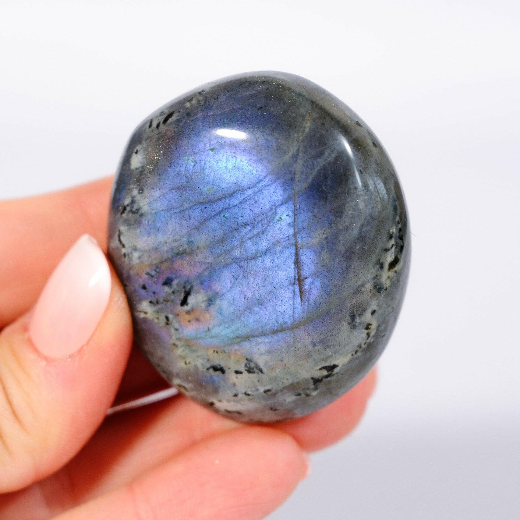 Labradorite Palmstone Healing Crystal.