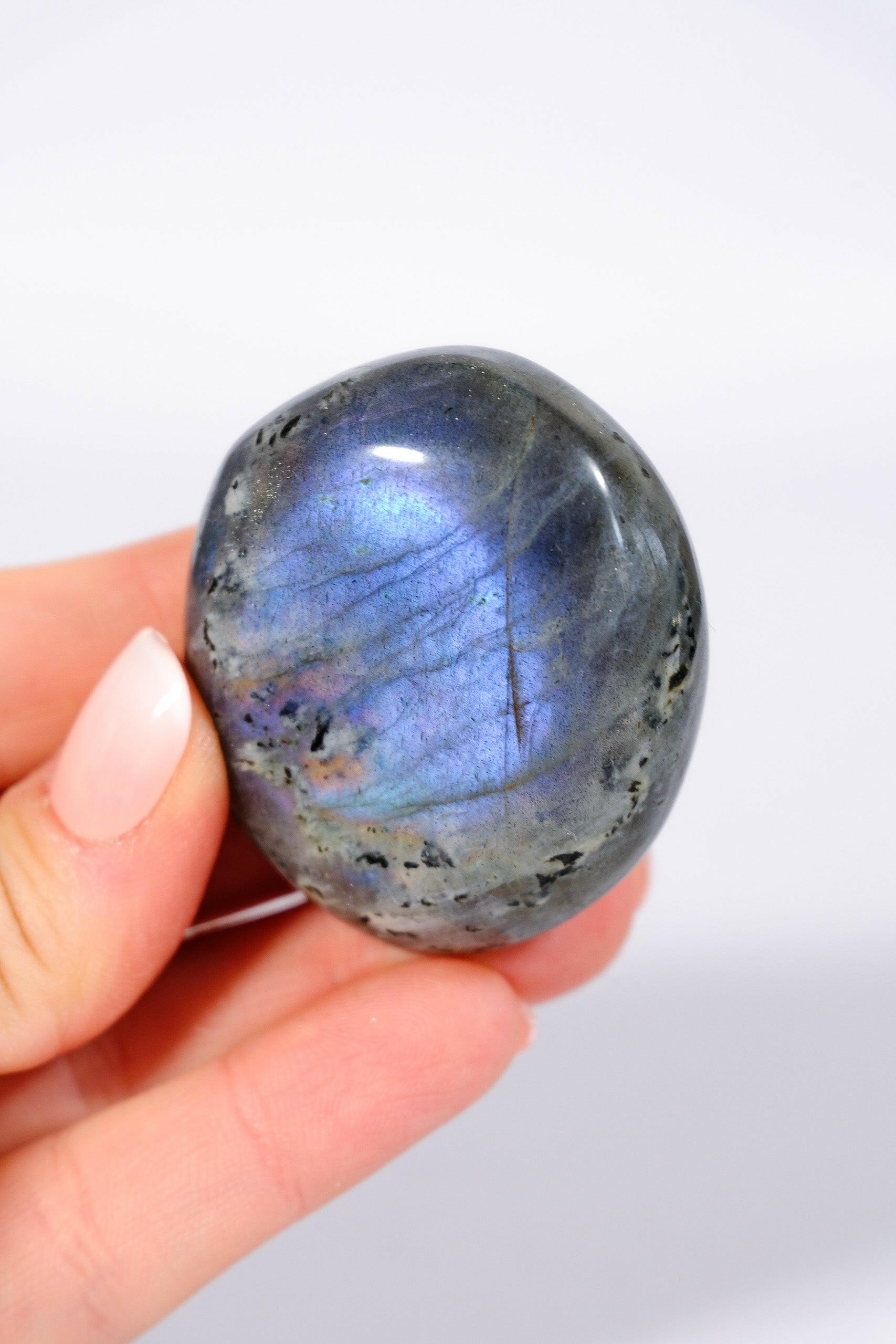 Labradorite Palmstone Healing Crystal.