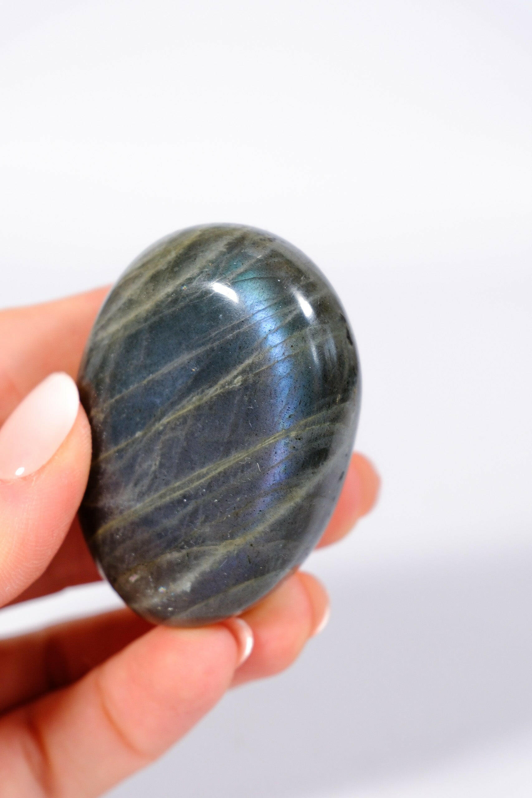 Labradorite Palmstone Healing Crystal.