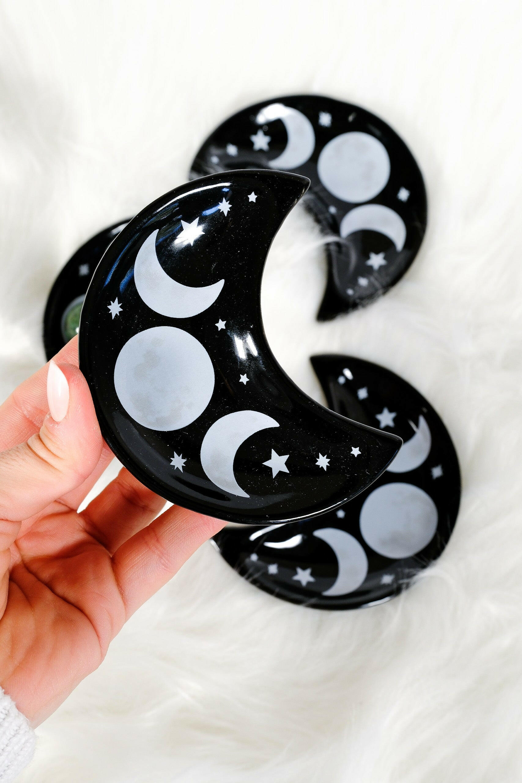 Moon Trinket Dish Healing Crystal.