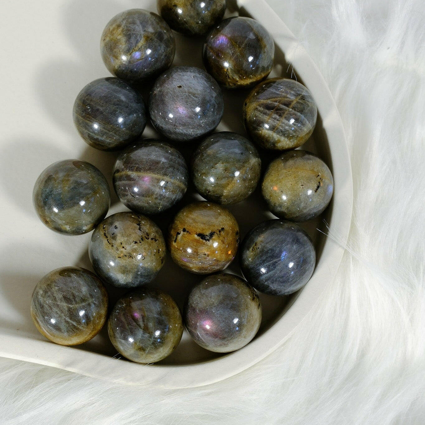 Labradorite Sphere Healing Crystal.