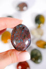 Ocean Jasper Mini Palmstone - Small Healing Crystal.