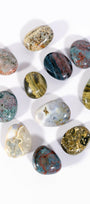 Ocean Jasper Mini Palmstone - Mini Healing Crystal.