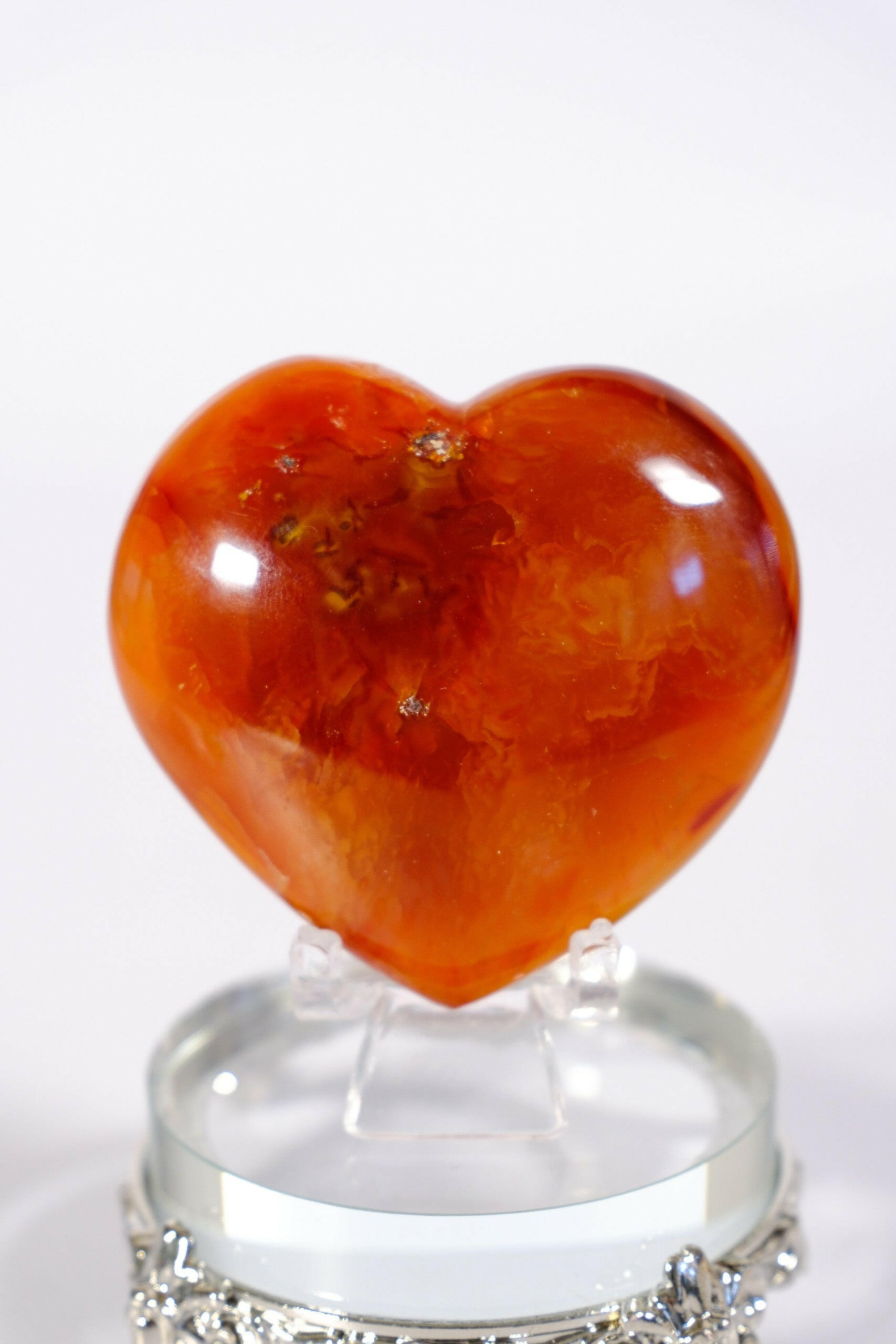 Carnelian Heart Healing Crystal.