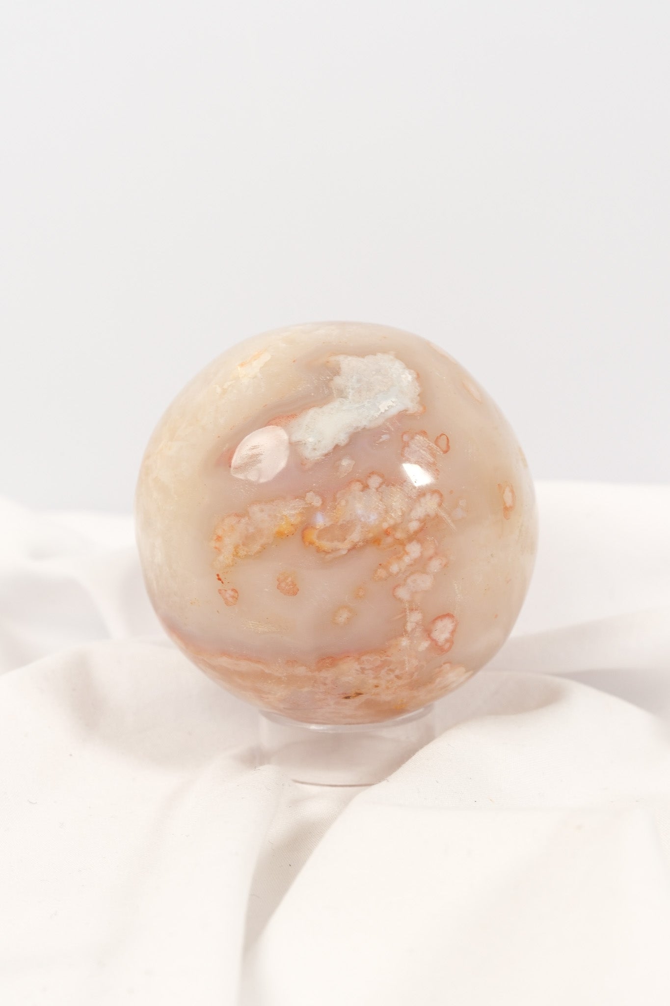 Flower Agate Sphere