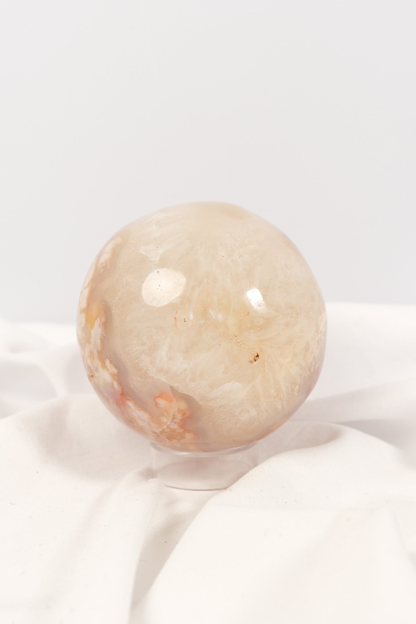 Flower Agate Sphere