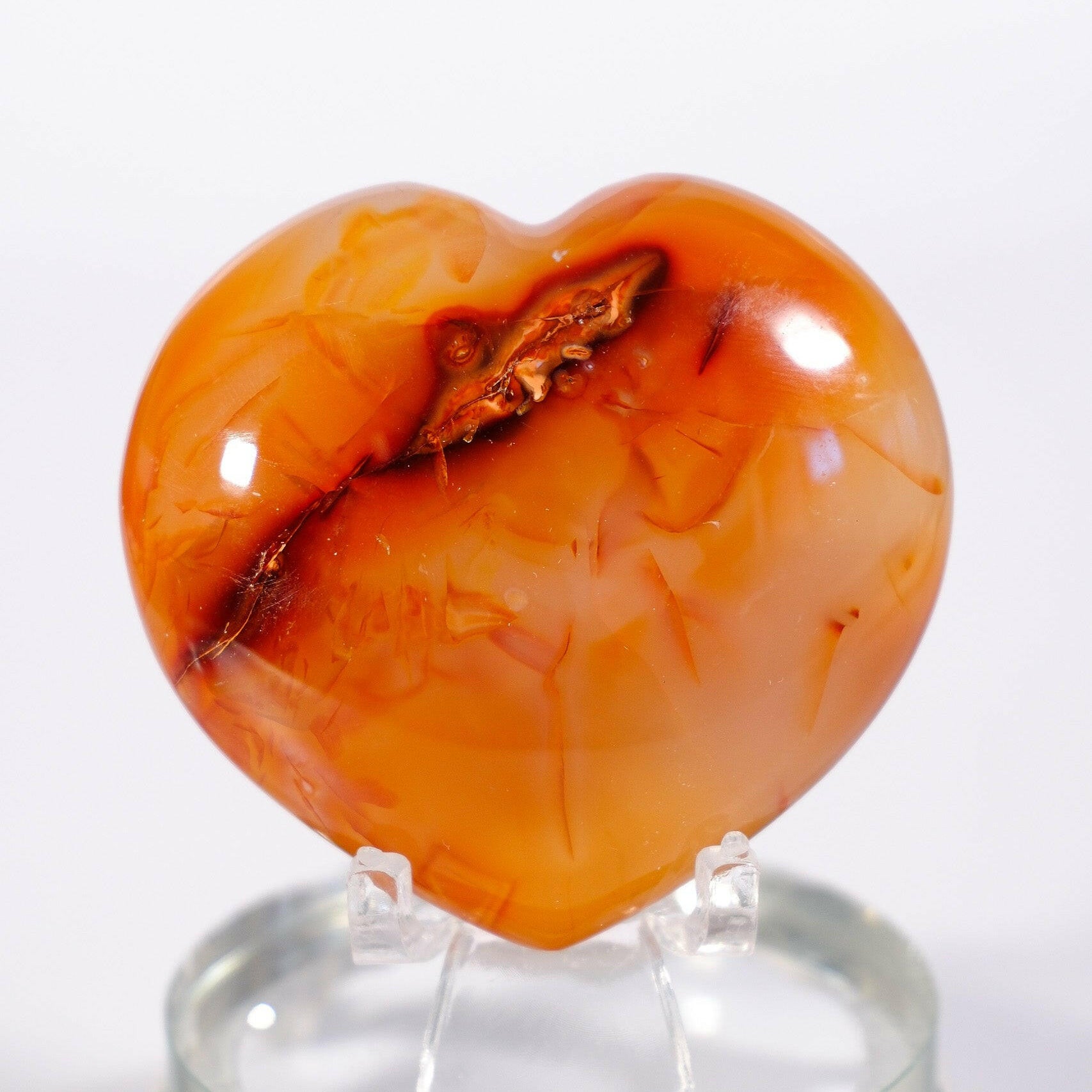Carnelian Heart Healing Crystal.