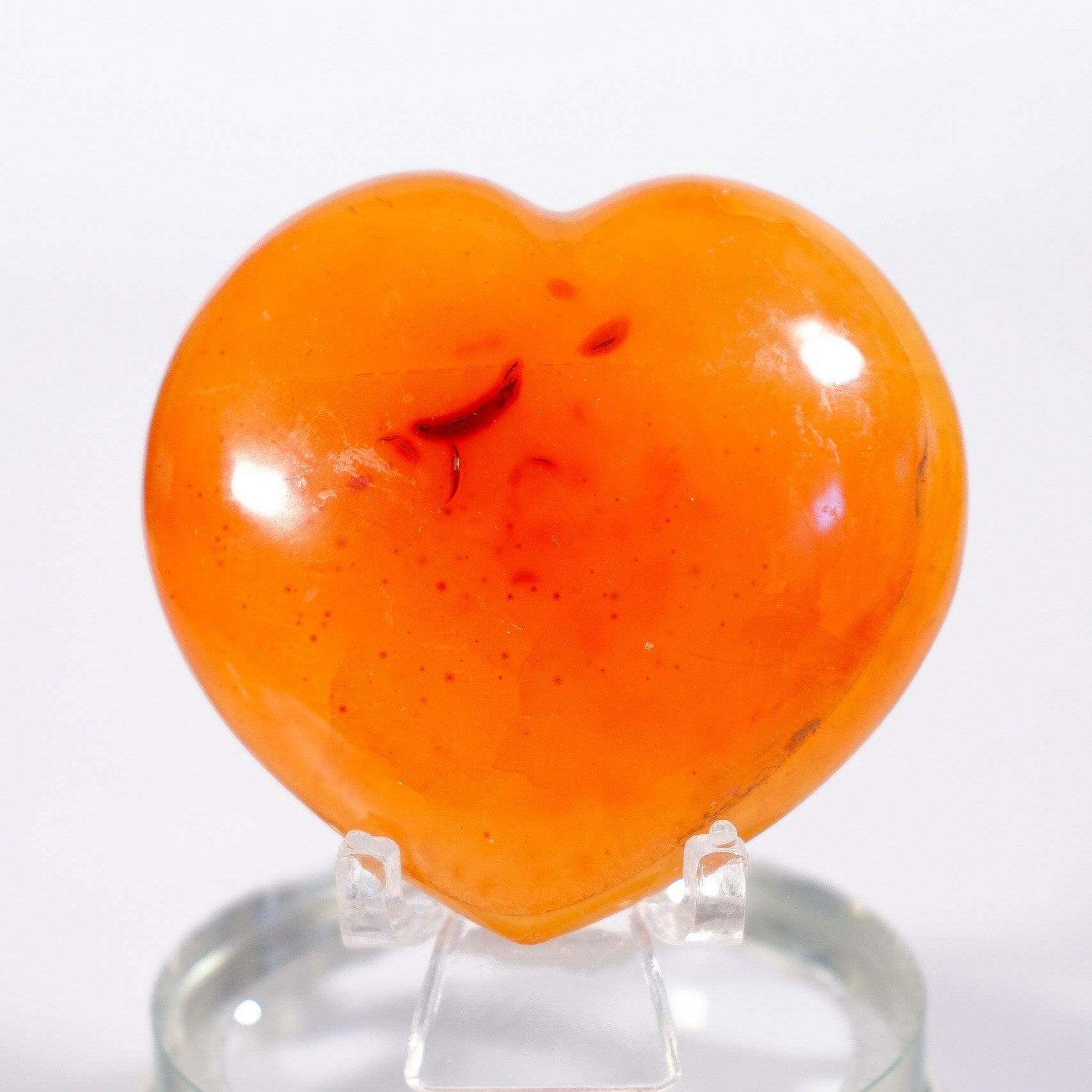 Carnelian Heart Healing Crystal.
