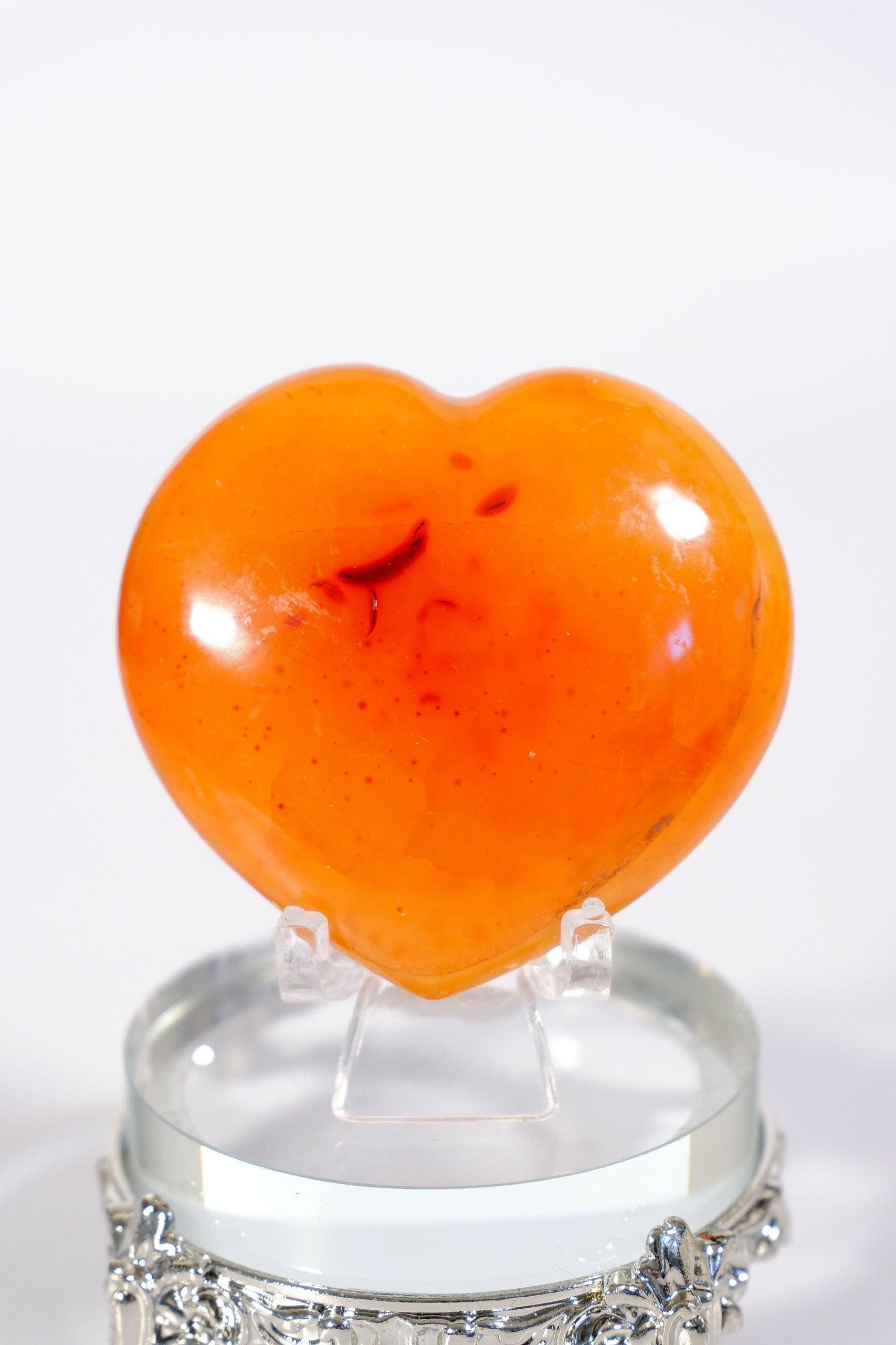 Carnelian Heart Healing Crystal.