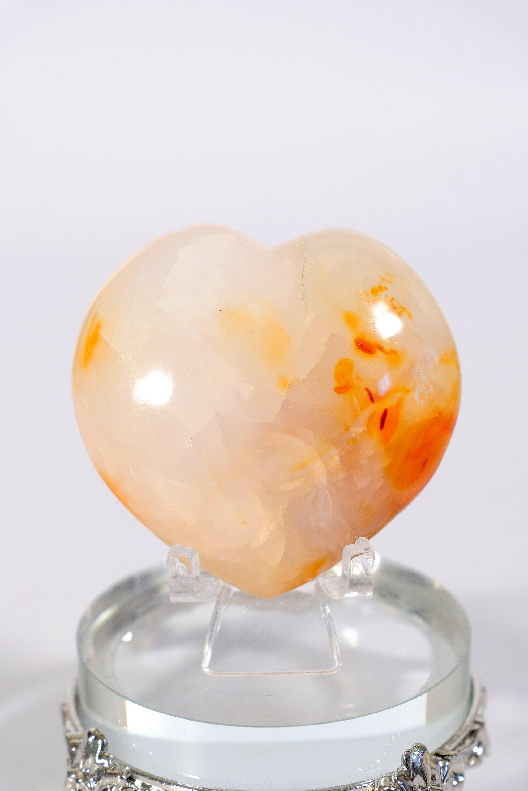 Carnelian Heart Healing Crystal.