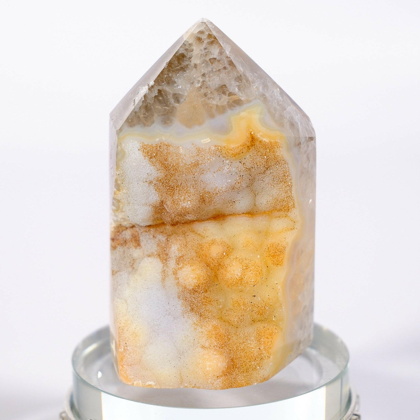 Druze Agate Tower Healing Crystal.