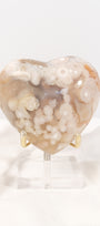 Flower Agate Heart